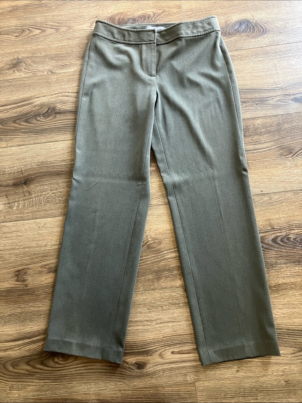 Liz Claiborne Olive Green Straight Leg Pants
